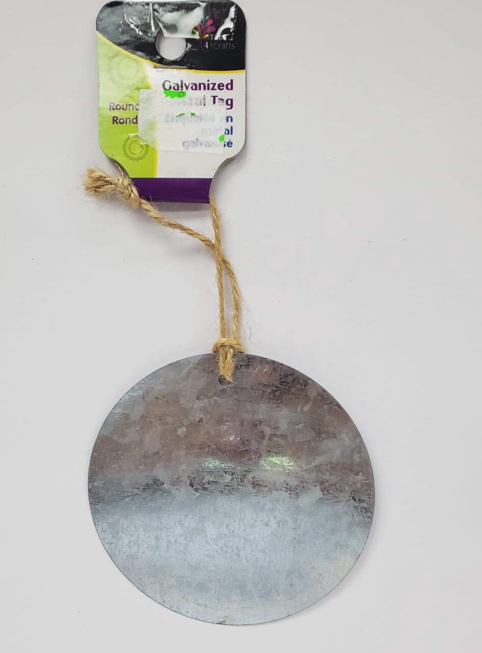 Galvanized Tag (Circle)