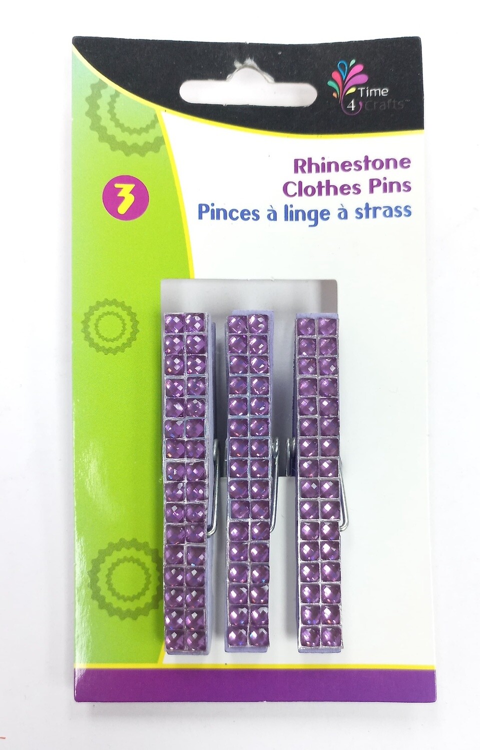 Rhinestone Clothes Pins