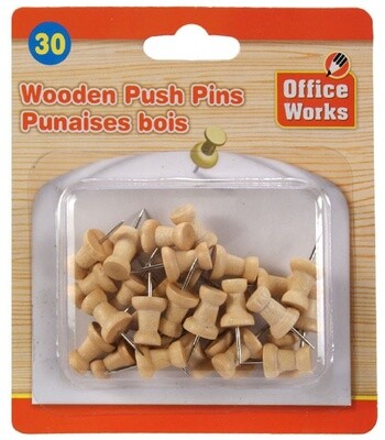 Wooden Push Pins