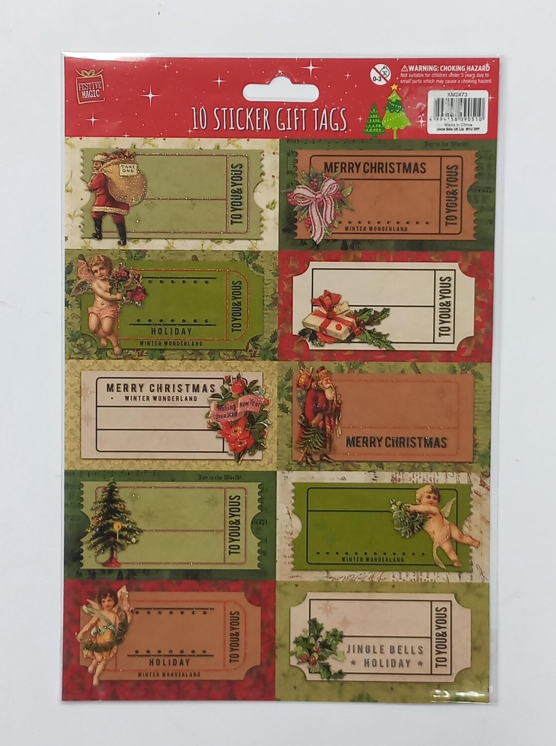 Christmas Gift Tags 10pcs
