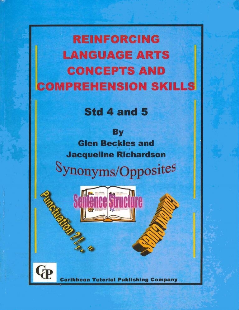 Reinforcing Language Arts Concepts and Comprehension Skills Book 4 and 5