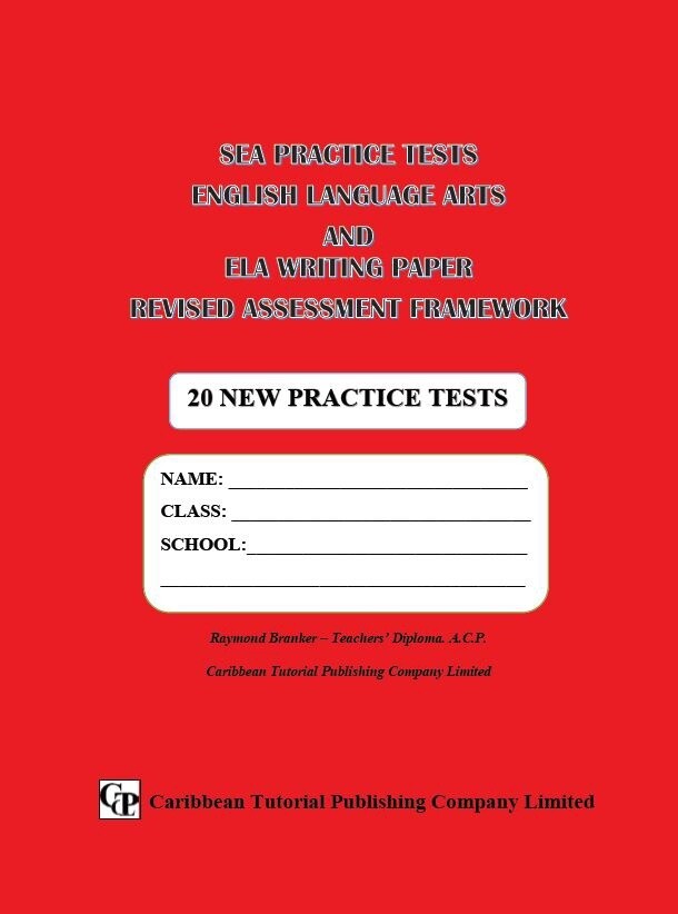 SEA Practice Tests English Language Arts and ELA Writing Paper - Revised Assessment Framework 20 New Practice Tests
