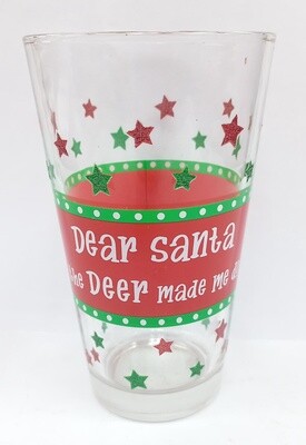 Christmas Beer Glass