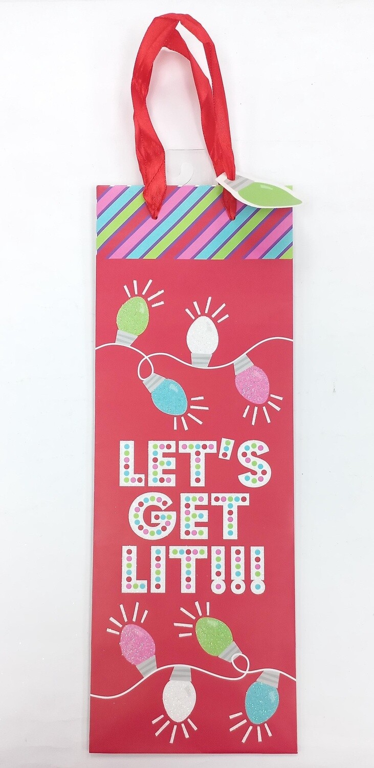 Christmas Wine Gift Bag - Party