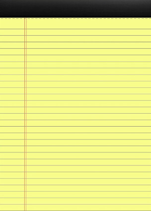 Notepad 8" X 14" (Yellow)