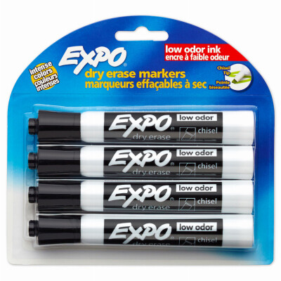 Dry Erase Markers 4pcs (Black)