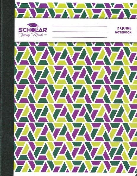 Notebook Scholar - 2Quire Pattern (8" X 10")