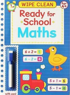 Wipe Clean Ready for School Maths Book 4 - Age 4+