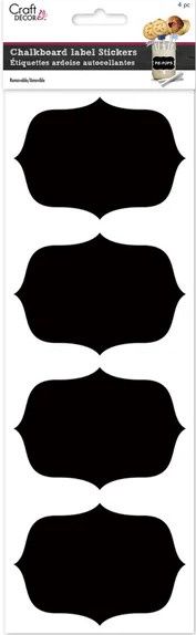 Chalkboard Label Stickers -Bracket