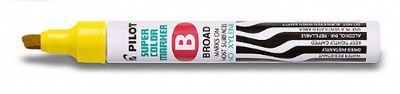 Chisel Tip Permanent Marker - Yellow