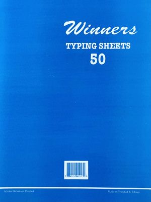 Typing Sheets- 50 sheets