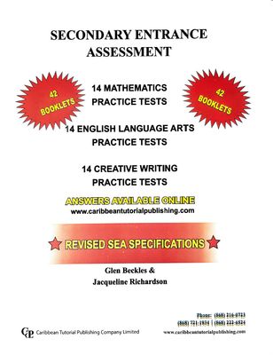 Secondary Entrance Assessment Booklets (SEA)