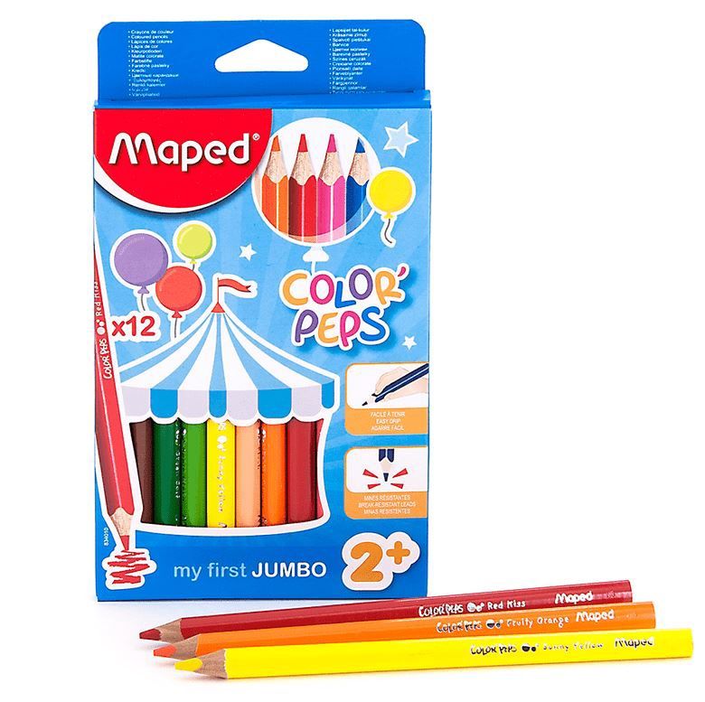 Maped Colour Pencils- Jumbo 12's