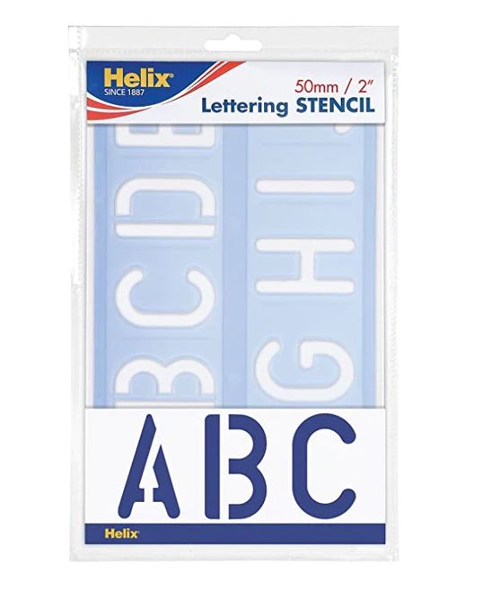 Helix Lettering Stencils- 50mm