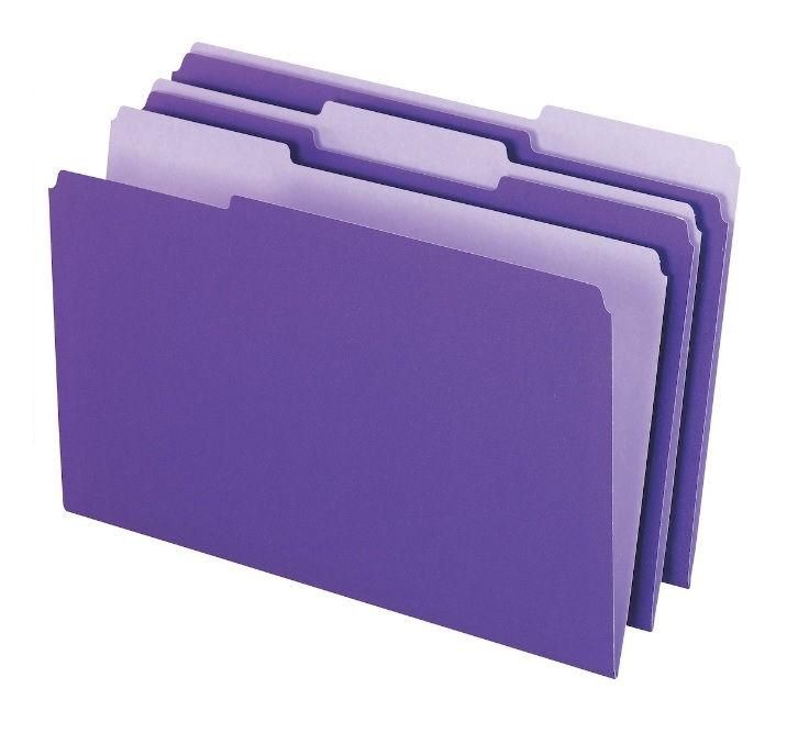 Manilla Folder Legal- Purple