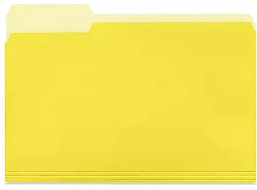 Manilla Folder Letter- Yellow