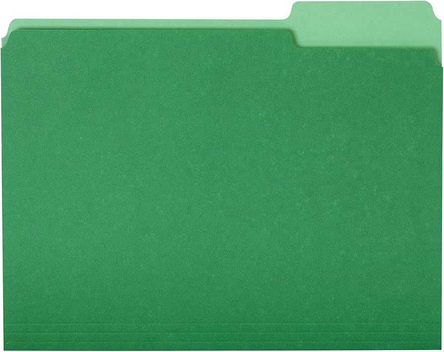 Manilla Folder Letter- Green