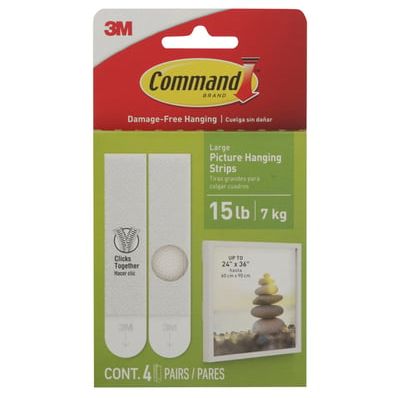 Command Large Picture Hanging Strips 15lb