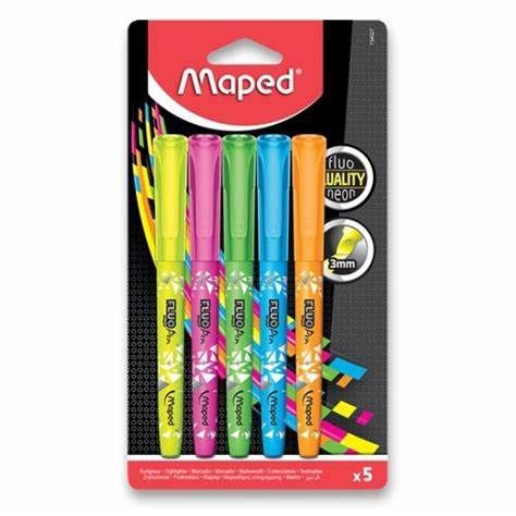 Maped Highlighters- Neon 5pk