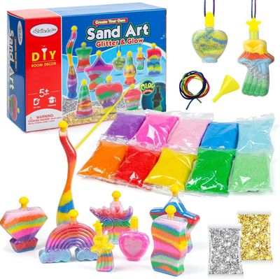 Glitter and Glow Sand Art