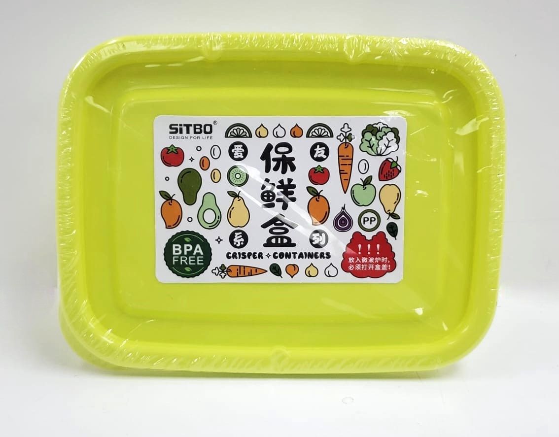 Plastic Container- Rectangle 2pcs