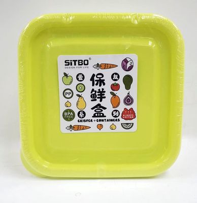 Plastic Container- Square 2pcs