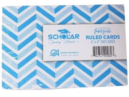 Ruled Cards 6 Ruled Cards 6"x 4"