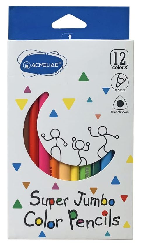 Triangular Super Jumbo Colour Pencils
