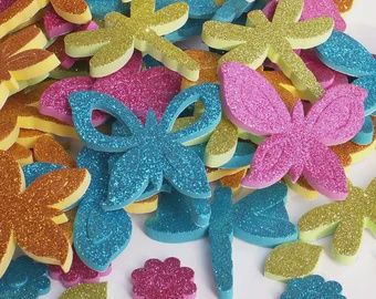 Glittered Foam Stickers- Bugs