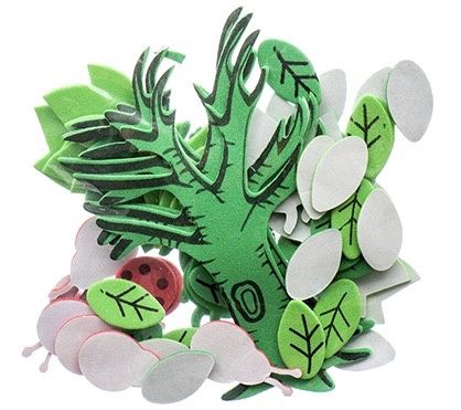 Foam Shaped Stickers- Trees and Leaves