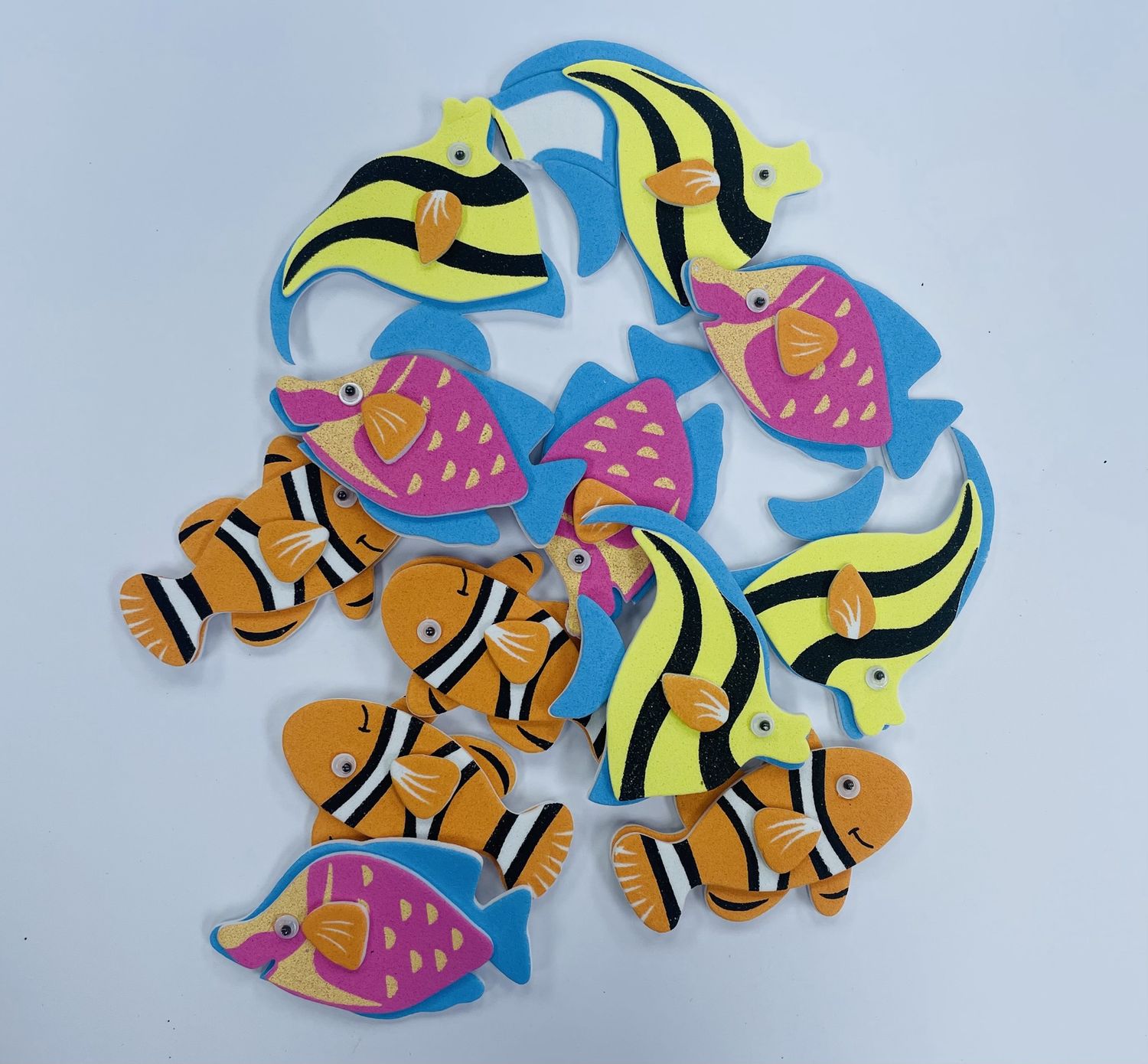 Foam Shaped Stickers- Fishes