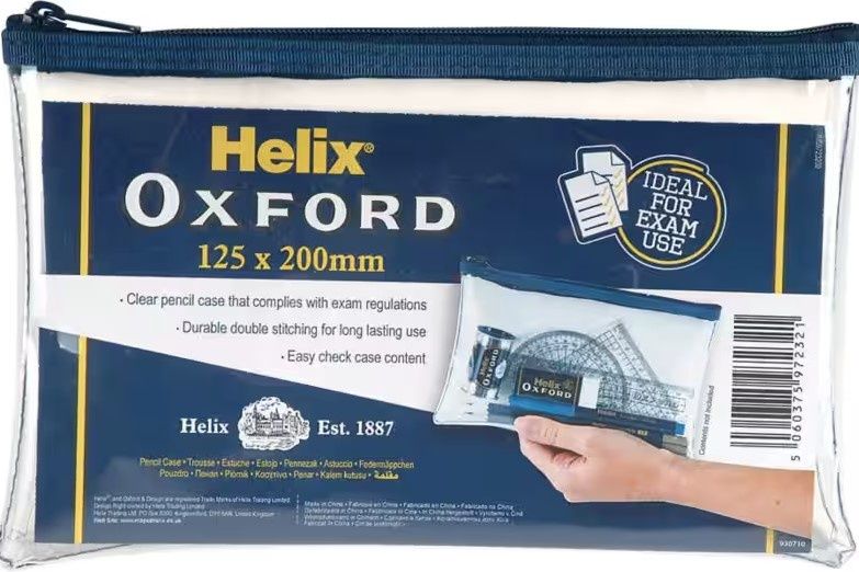 Clear Pencil Case (Oxford)