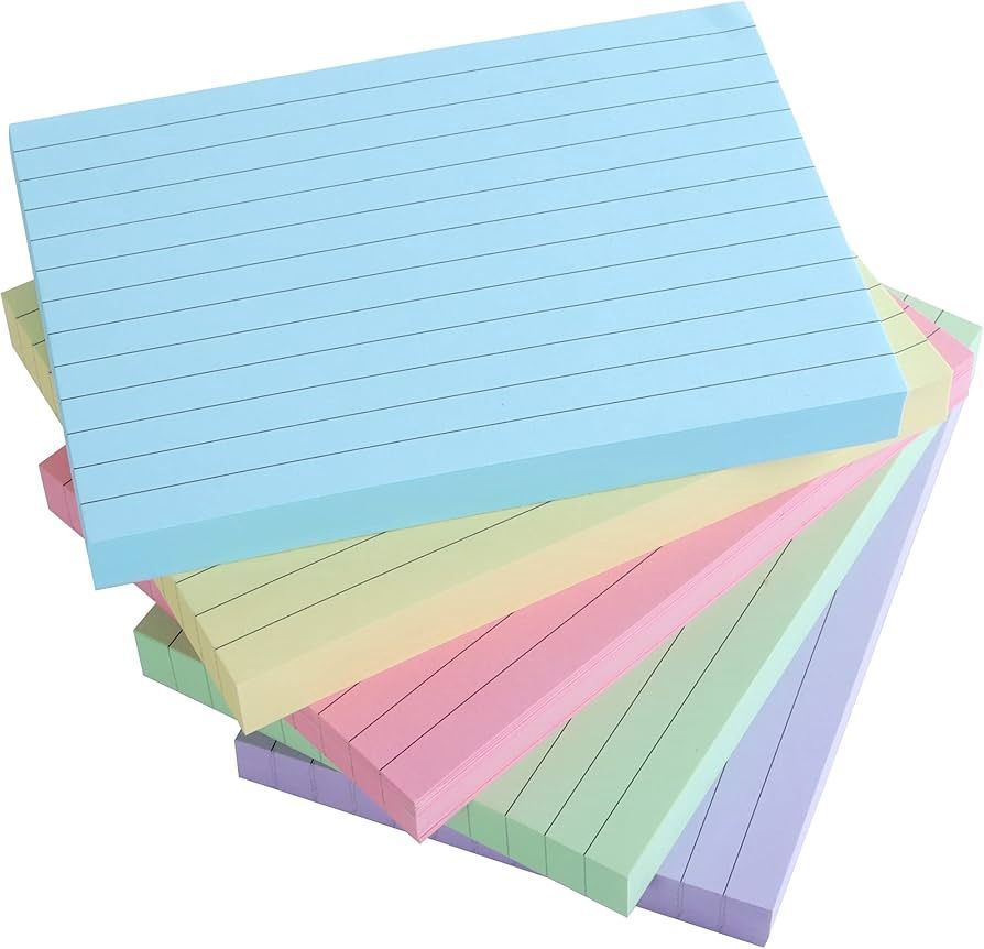 Index Card Coloured (5" X 8")