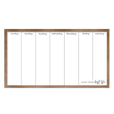 Weekly Dry Erase Planner
