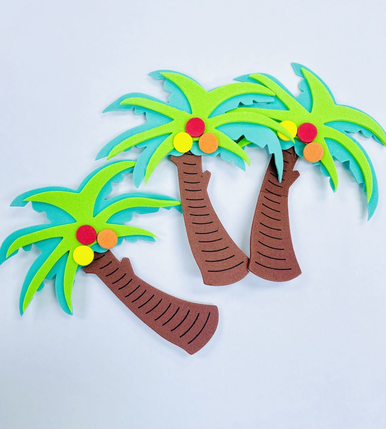 Foam Shaped Sticker- Coconut Tree