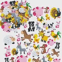 Foam Shaped Stickers- Farm Animals