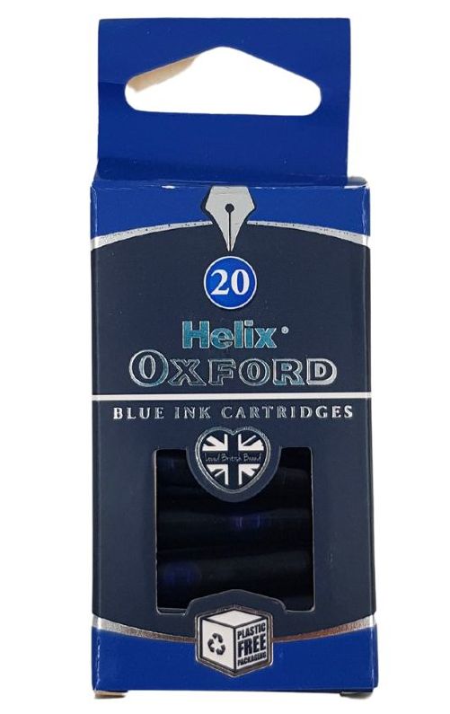 Oxford Blue Ink Cartridges (20pcs)