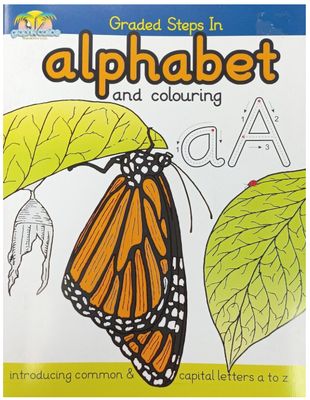 Graded Steps in Alphabet and Colouring Introducing Common and Capital Letters A-Z