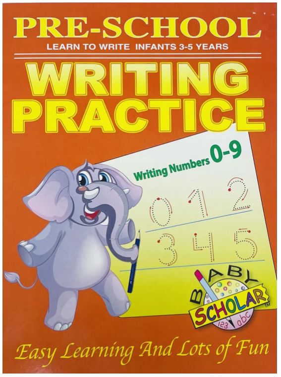 Pre-School Learn to Write Infants 3-5 Years- Writing Practice 0-9
