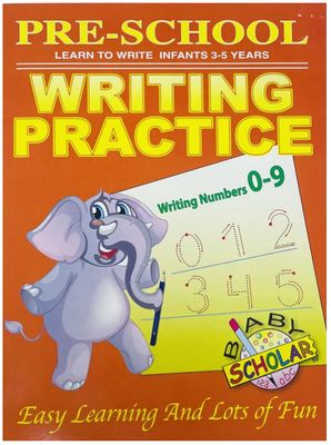 Pre-School Learn to Write Infants 3-5 Years- Writing Practice 0-9