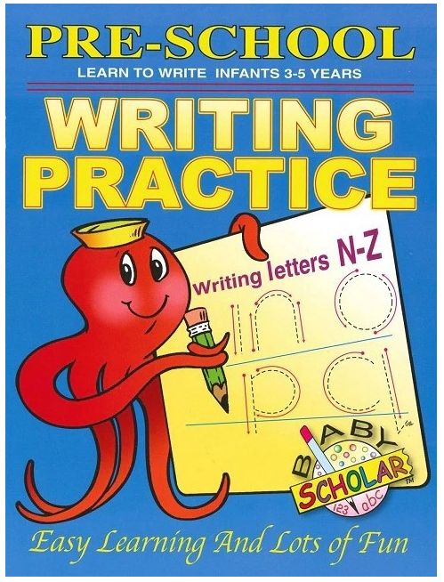 Pre-School Learn to Write Infant 3-5 Years Writing Practice N-Z