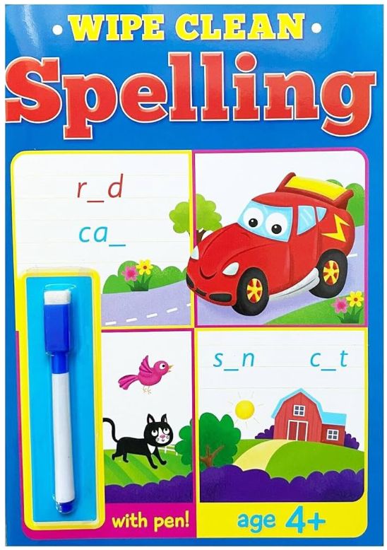 Wipe Clean Spelling Book 2- Age 4+
