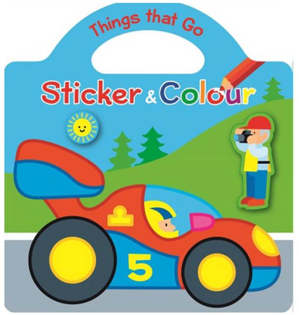 Sticker and Colour- Things that Go Book 1