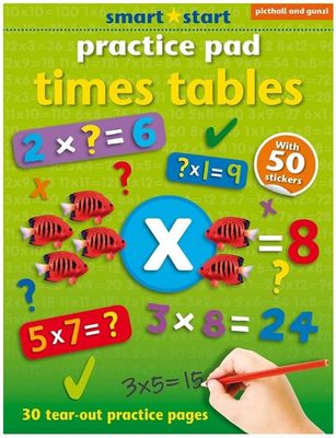Smart Start Practice Pad Time Tables with 50 Stickers