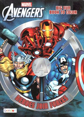 Marvel Heroes Join Forces Colouring
