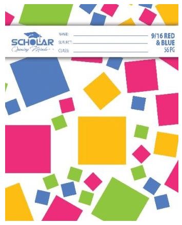 Scholar Red and Blue Line 9/16 Copybooks (Single) Scholar Red and Blue Line 9/16 Copybooks (Single)