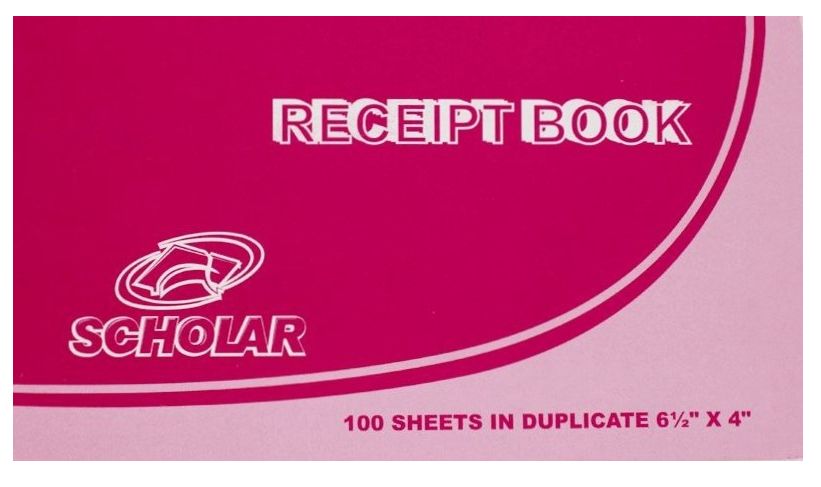 Receipt Book 100 Pages (Scholar)