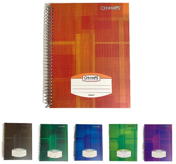 Notebook- Champs 4 Subject (Single) Notebook- Champs 4 Subject (Single)
