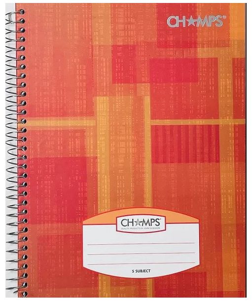 Notebook- Champs 5 subject (Single) Notebook- Champs 5 subject (Single)