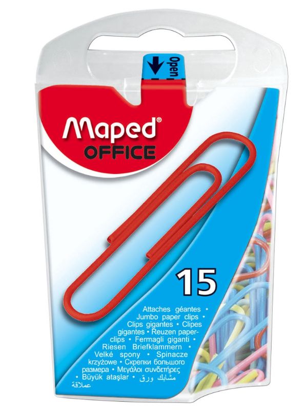 Maped Paper Clips- Coloured 15pcs